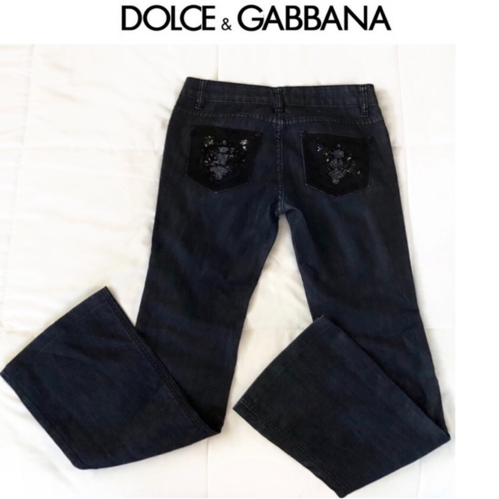 Dolce & Gabbana embellished flare denim